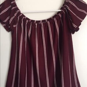 Off Shoulder Crop Top